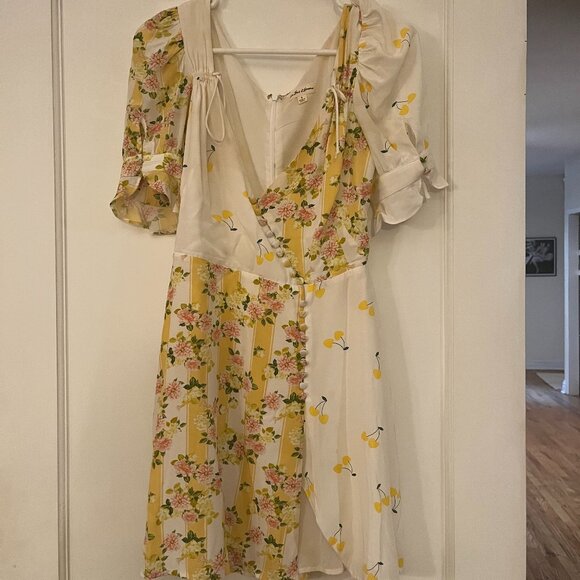 For Love and Lemons Savannah Wrap Mini Dress - Picture 3 of 5